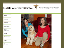 Tablet Screenshot of mobile-veterinary-service.net